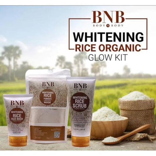 BNB Rice Brightening Glow Kit – Radiance-Boosting Facial Set