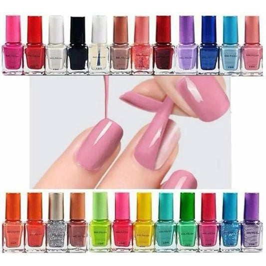 12-Piece Peel-Off Nail Polish Set – Quick-Dry & Long-Lasting