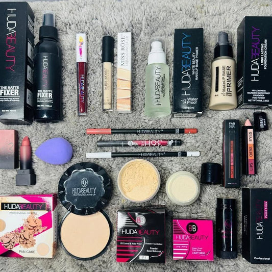 HUDA BEAUTY Ultimate 15 in 1 Makeup Deal – Complete Beauty Kit